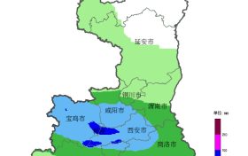 陜西發(fā)布暴雨藍(lán)色預(yù)警縮略圖