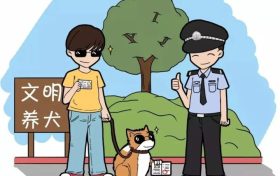 罰款300元！遛狗未拴繩，略陽公安開出首張罰單縮略圖