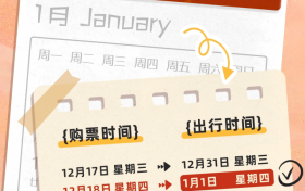 元旦3天假，火車票本周四開(kāi)售縮略圖